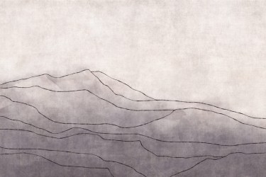 GIN2201SE - Grigio | Carta da parati effetto watercolor